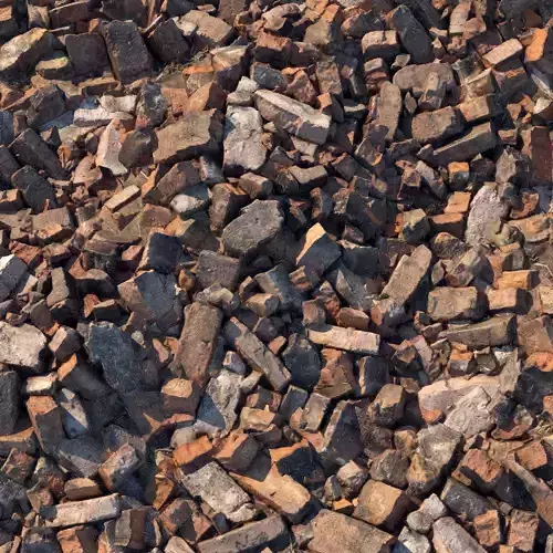 Broken bricks material 01 Low-poly 3D model