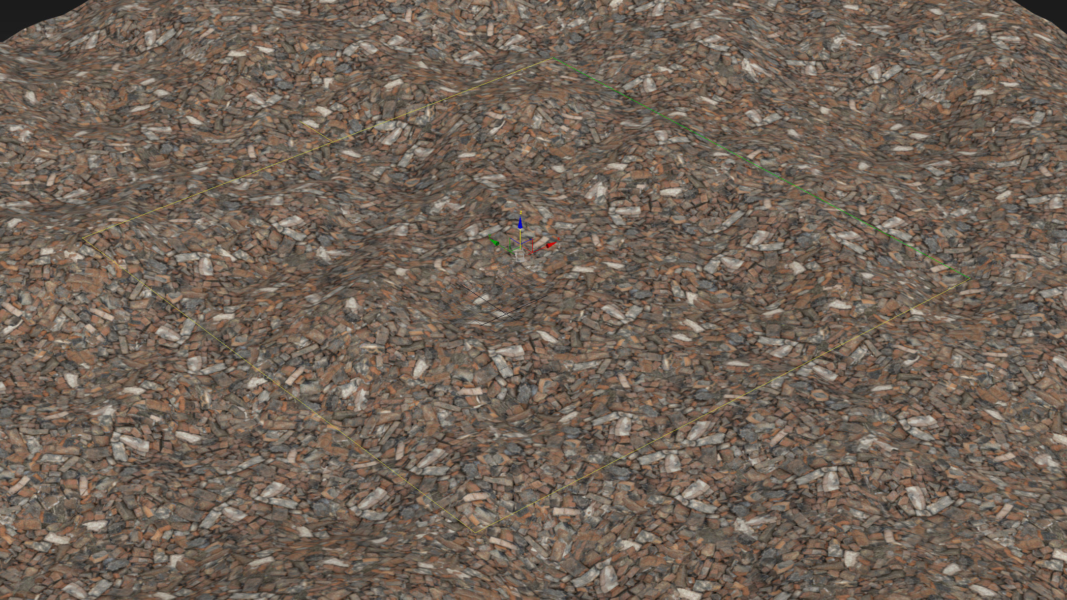 Broken bricks material 01 Low-poly 3D model_10