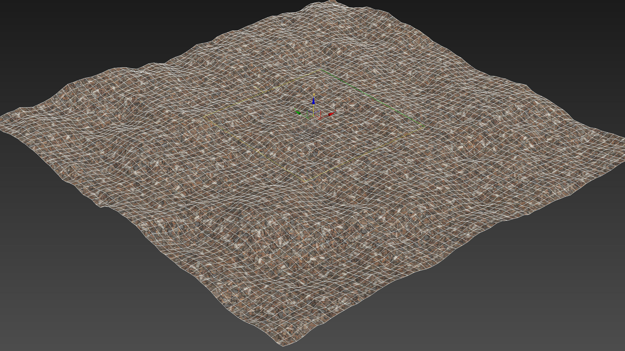 Broken bricks material 01 Low-poly 3D model_9