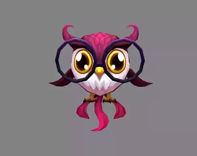 Cartoon bird - owl