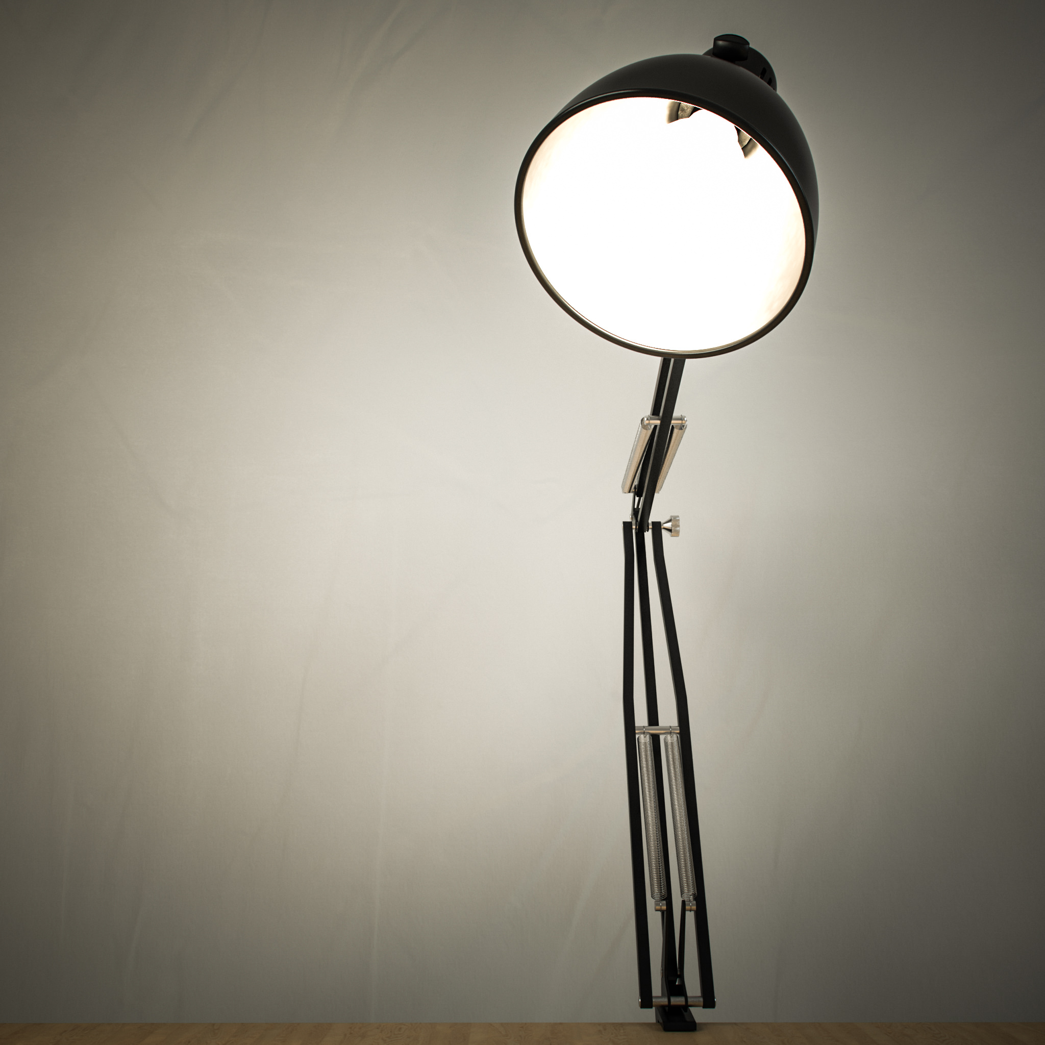 Luxo L-1 lamp  3D model_2