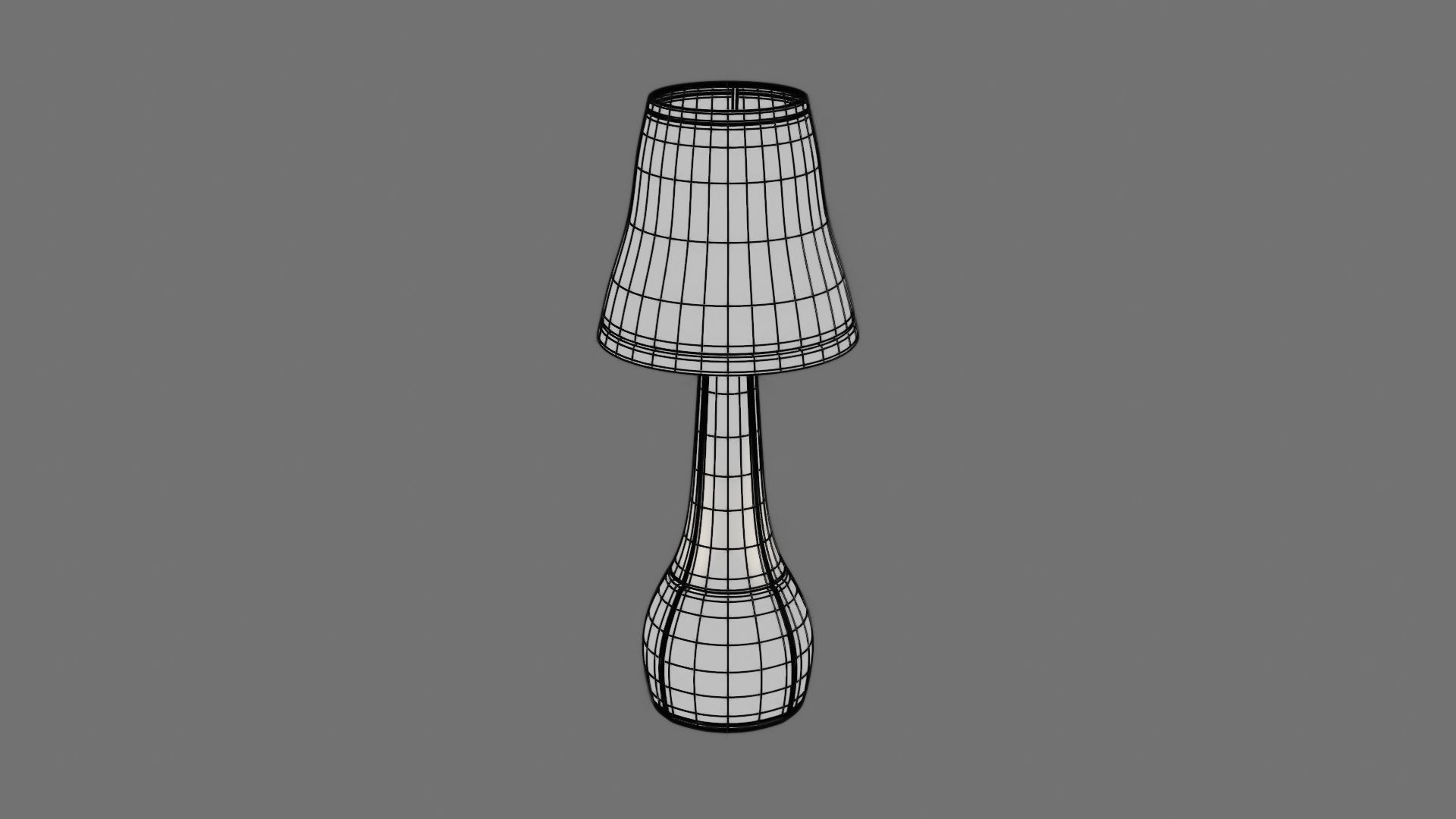 Luxury Wooden Lampshade  3D model_4
