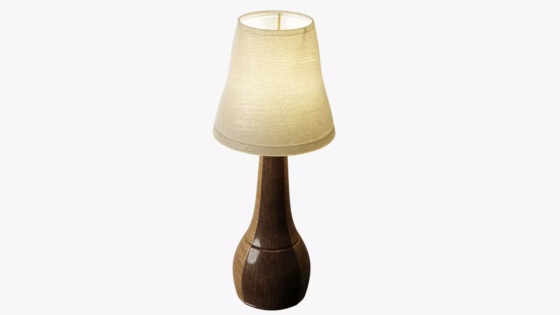 Luxury Wooden Lampshade  3D model_0
