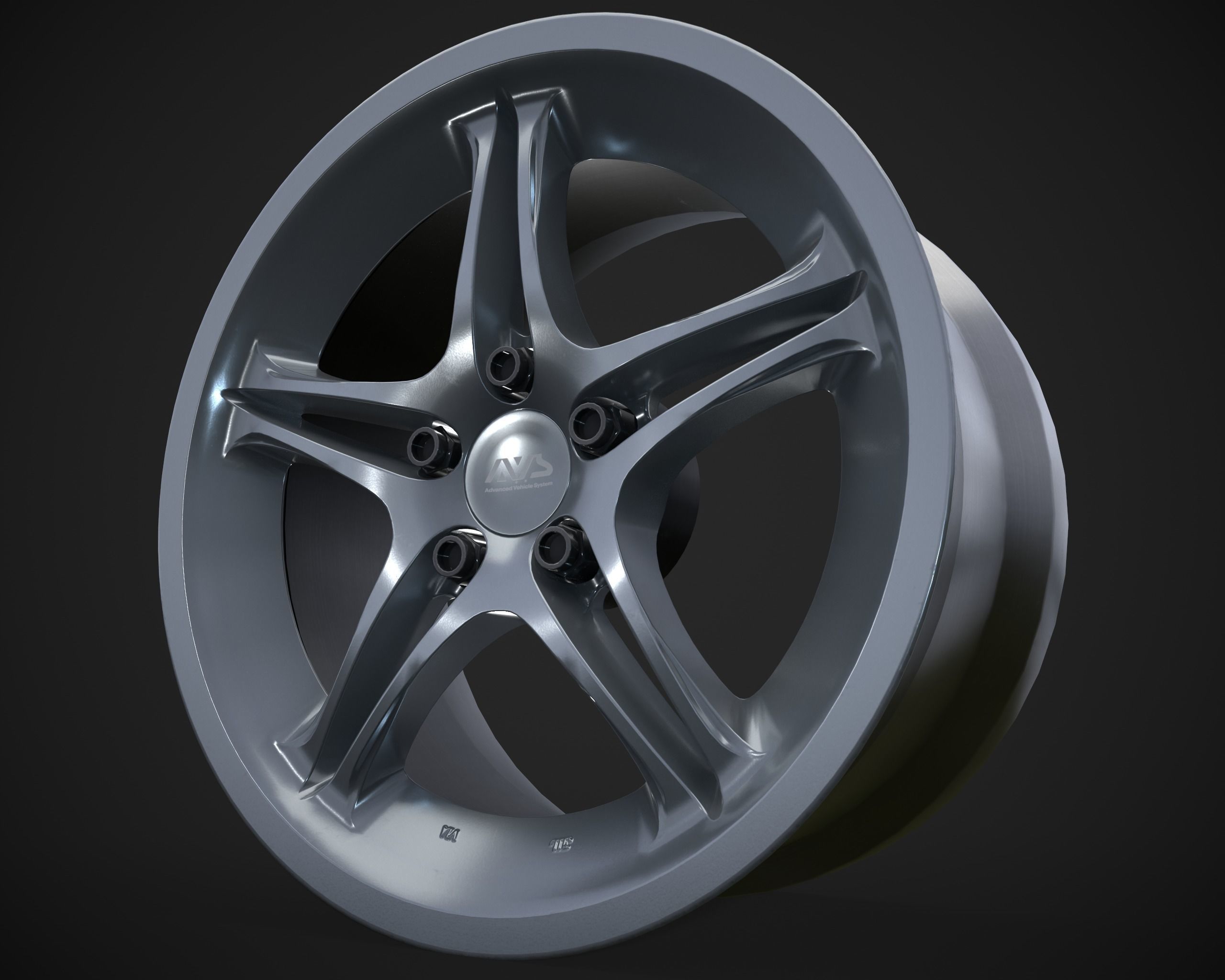 Yokohama Advan AVS VS5 Low-poly 3D model