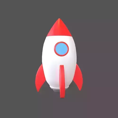 Cartoon Rocket V1 001