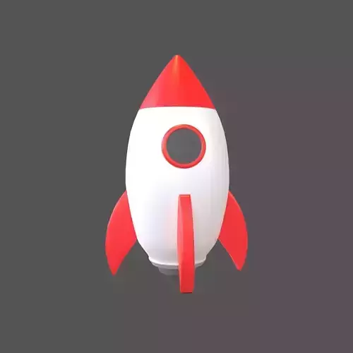Cartoon Rocket V1 002