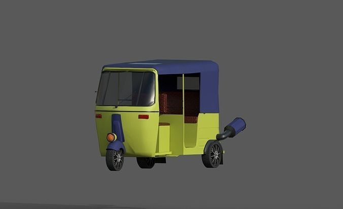 Tuk tuk - Low-poly 3D model