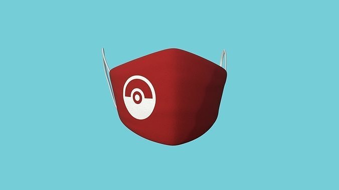 Pokemon Covid Mask CGI - Character Fashion Design Low-poly 3D model