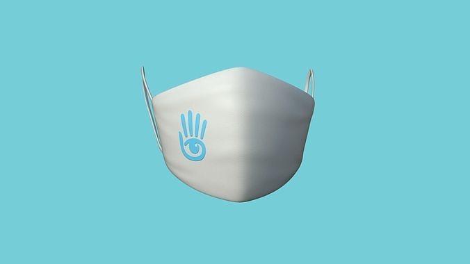 Second Life Covid Mask CGI - Character Fashion Design Low-poly 3D model
