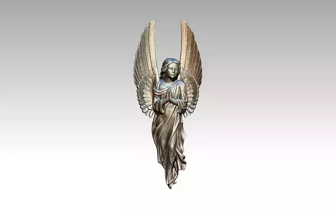 Angel pendant statue relief
