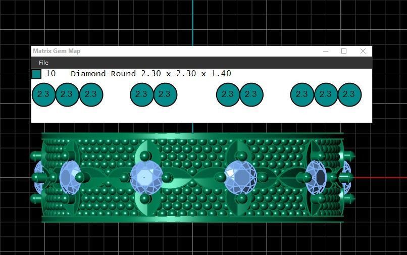 Couple ring 3D model_1