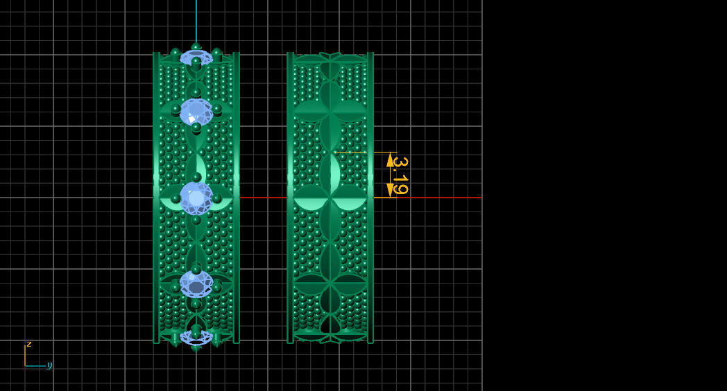 Couple ring 3D model_6