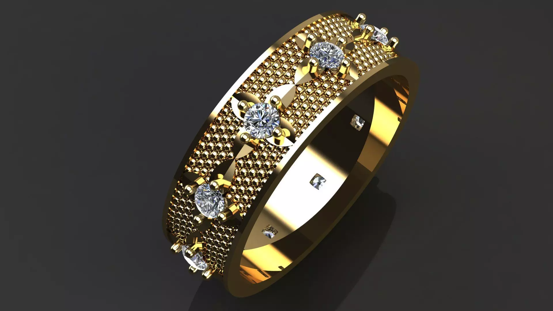 Couple ring 3D model_0