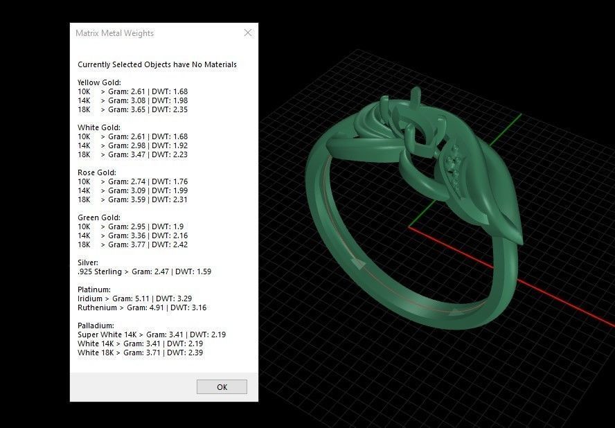 Women ring with gems 3dm stl 3D print model_38