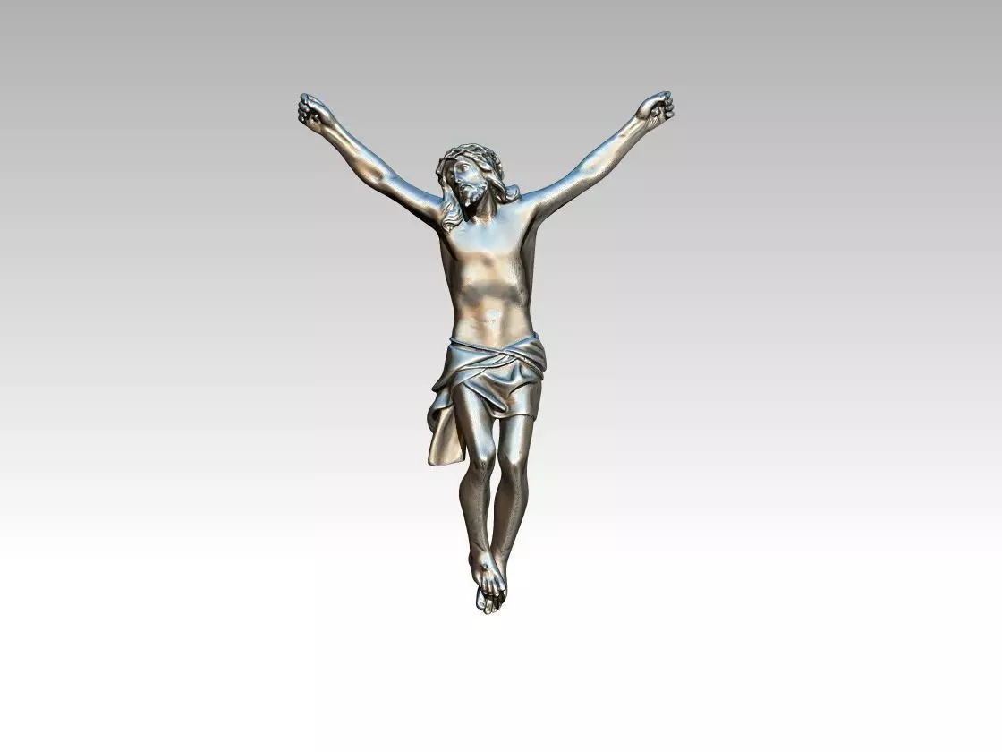 crucifixion crucifix jesus christ christian religious cross art 3D print model_0
