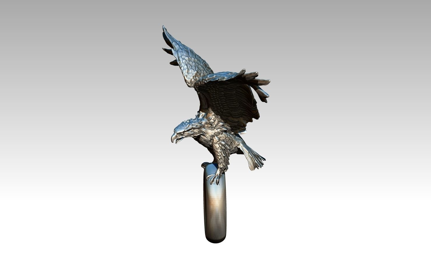 Eagle pendant 3D print model_2