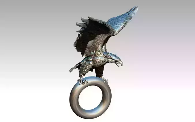 Eagle pendant 3D print model