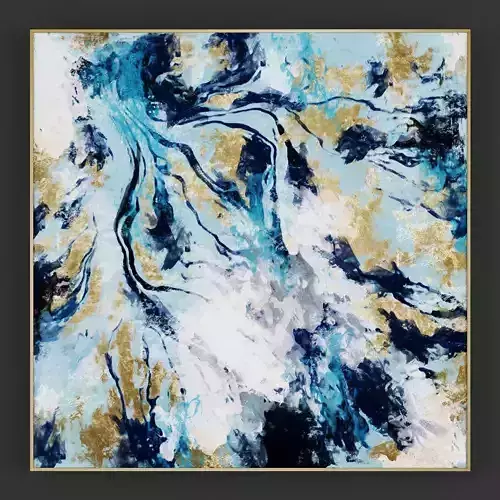 Pictures183 abstract painting gold