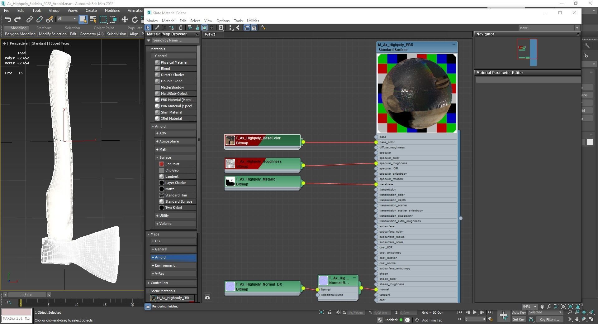 Old Worn Rusty Used Ax 3D model_14