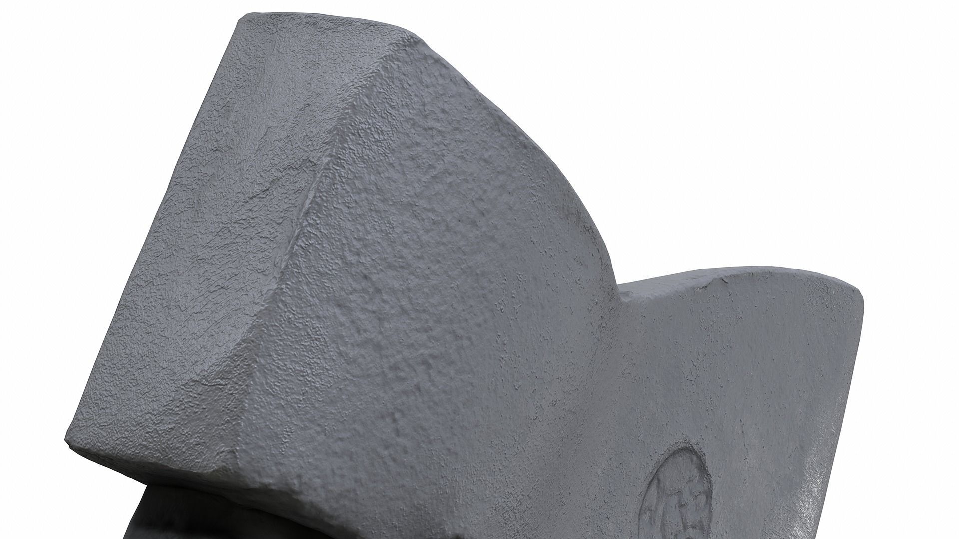 Old Worn Rusty Used Ax 3D model_21