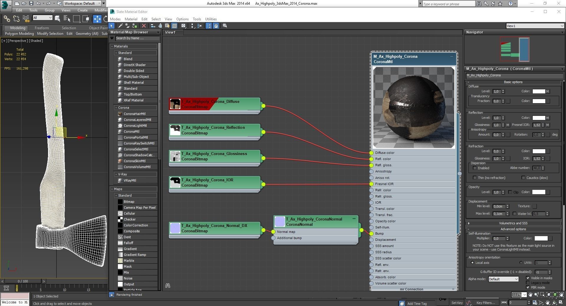Old Worn Rusty Used Ax 3D model_12
