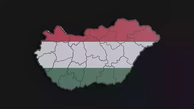 Political Map of Hungary