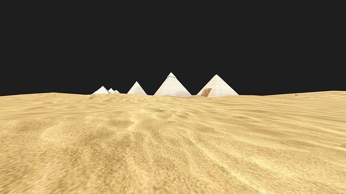 Terrain sand island Free 3D model