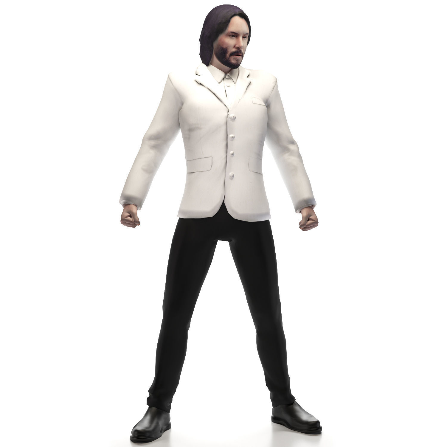 john wick 3D model_1
