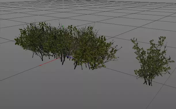 Garden Bush 3D model_0