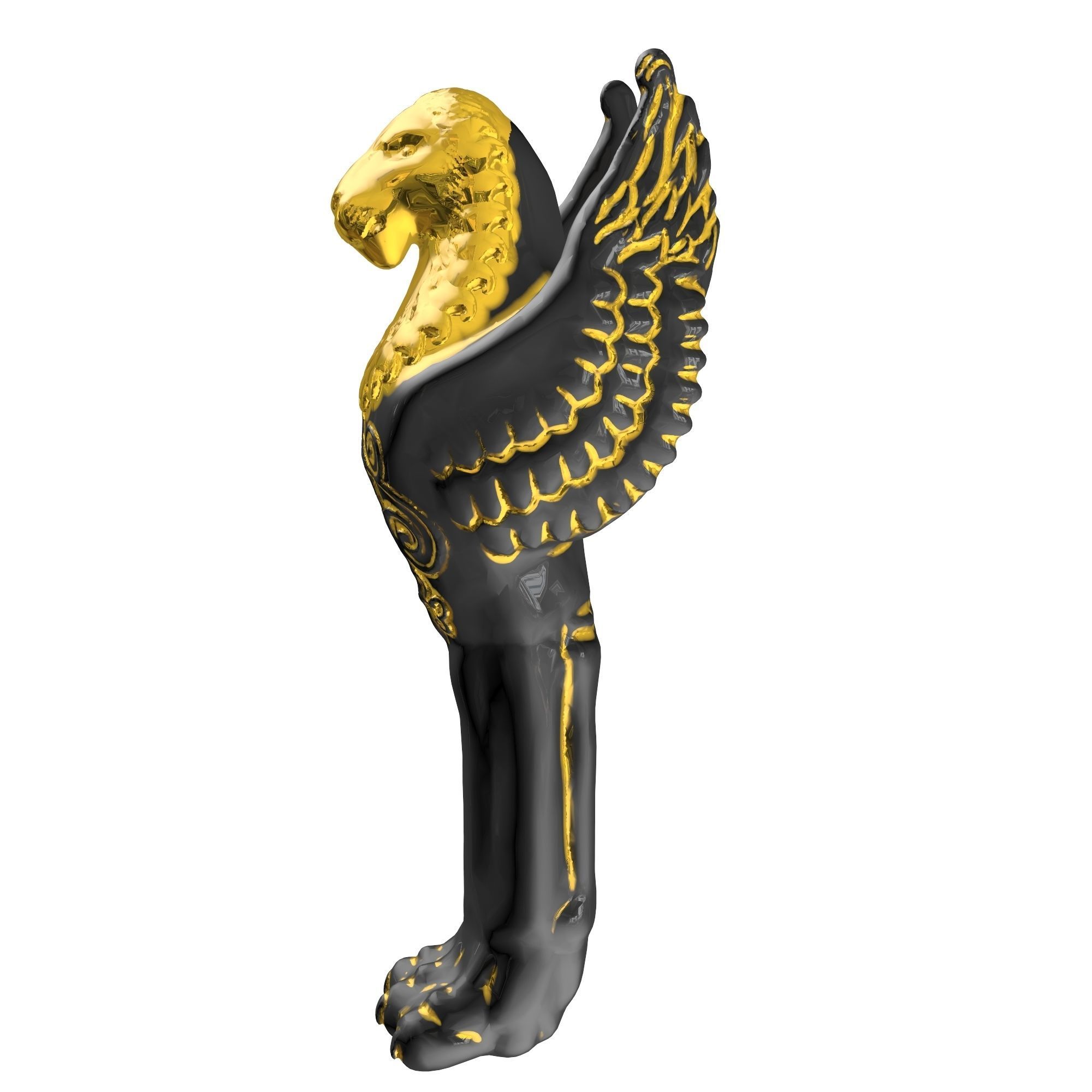 Gryphon column 3D model_20