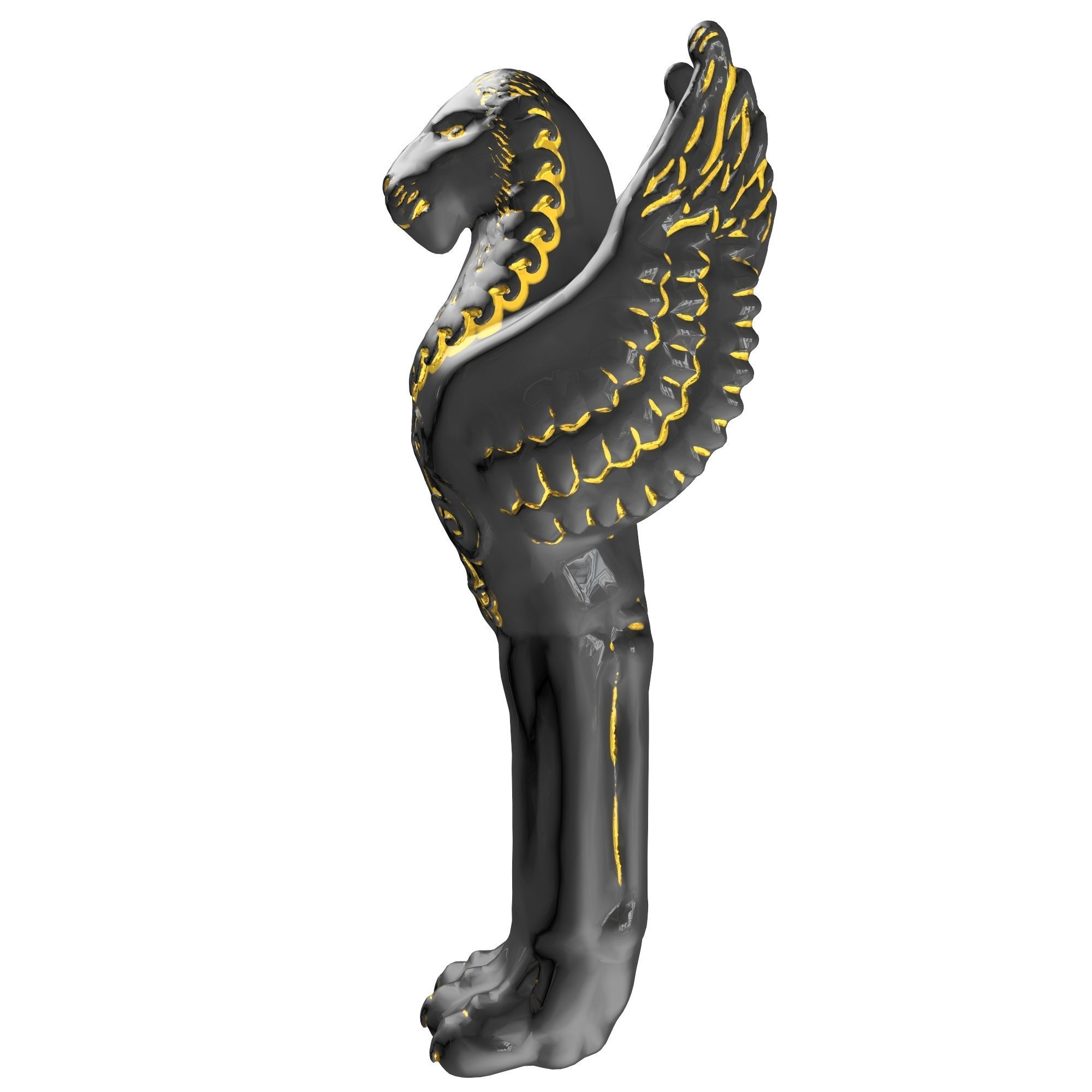 Gryphon column 3D model_17