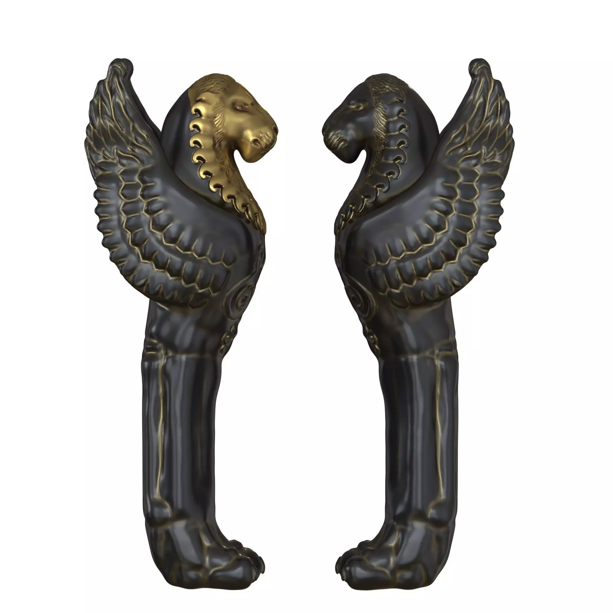 Gryphon column 3D model_0