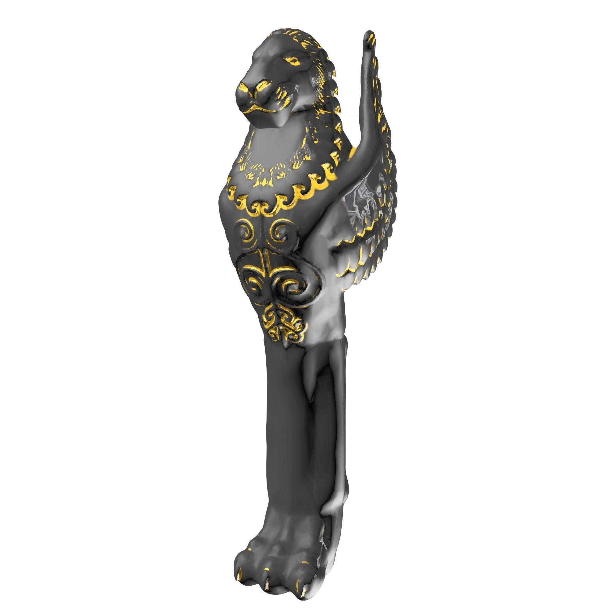 Gryphon column 3D model_18