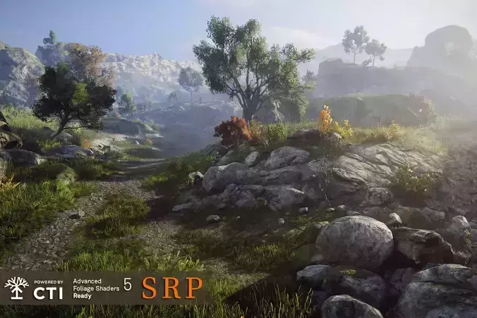 Rocky Hills Environment - Mega Pack - SRP Low-poly 3D model