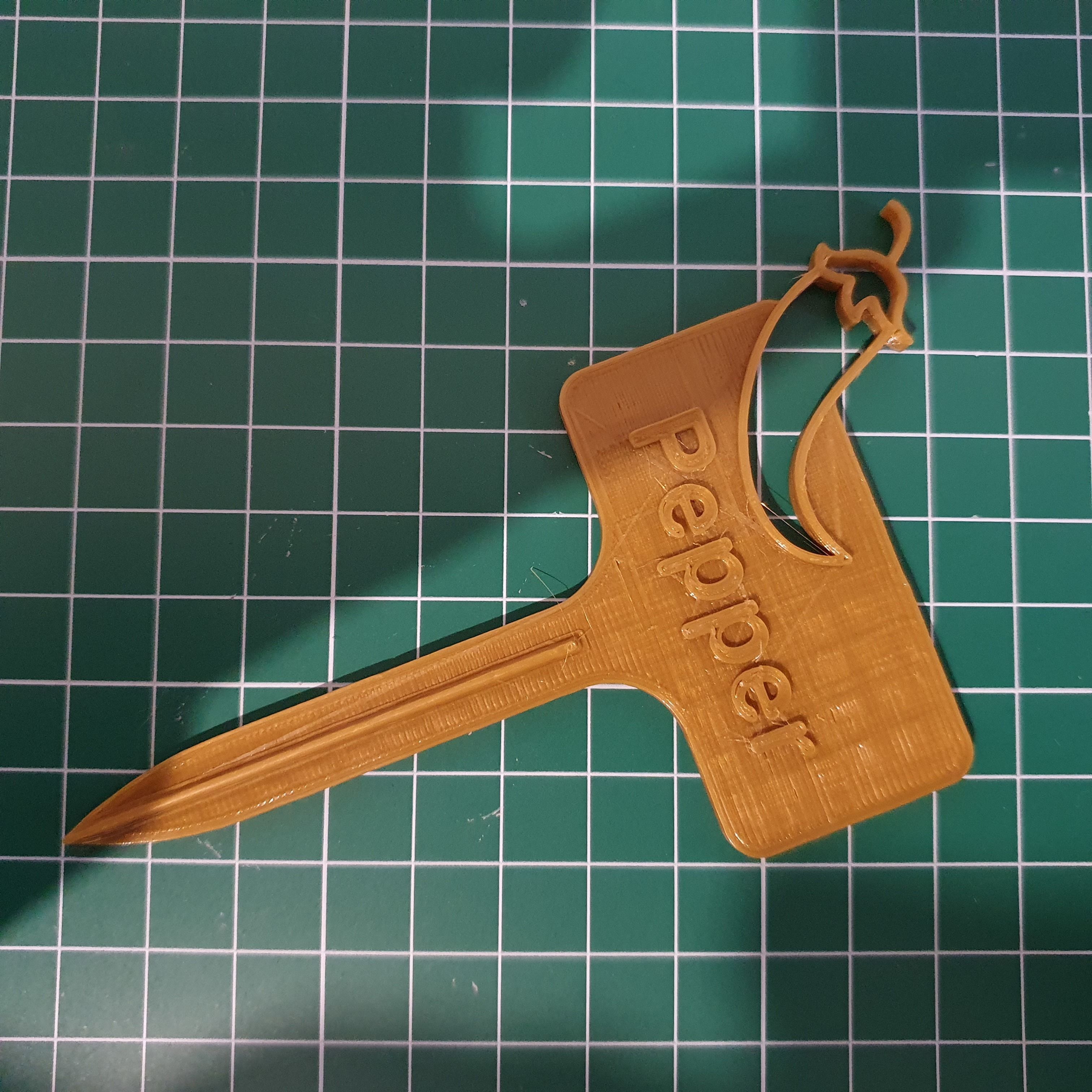 3D printable Plant Labels Pack - Garden Veggie and Herb Markers 3D print model_1