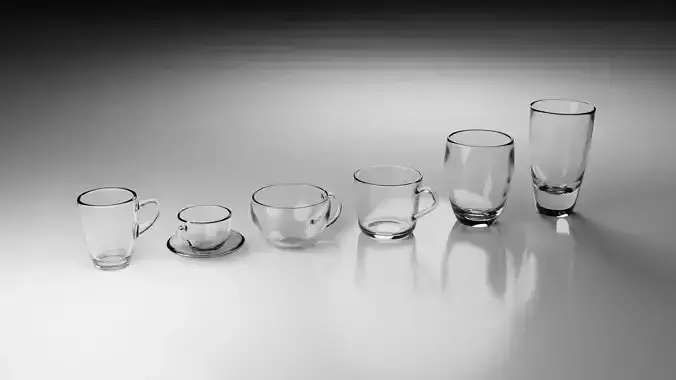 Various Glass Cups