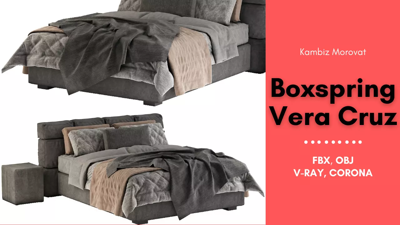 Boxspring Vera Cruz Bed 3D model
