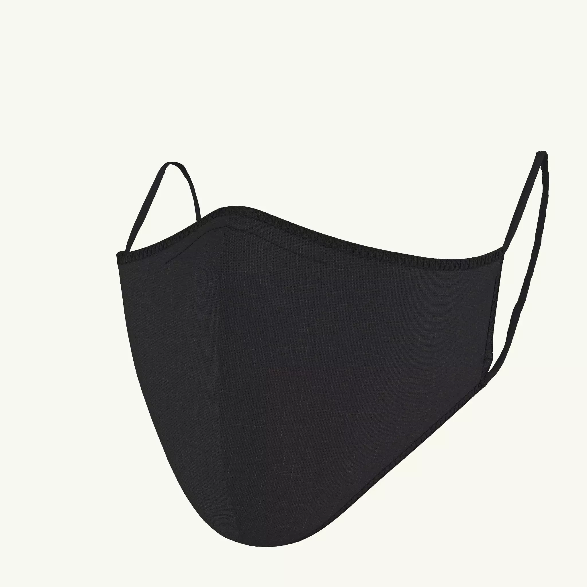 Black Safety Mask 3D model_0