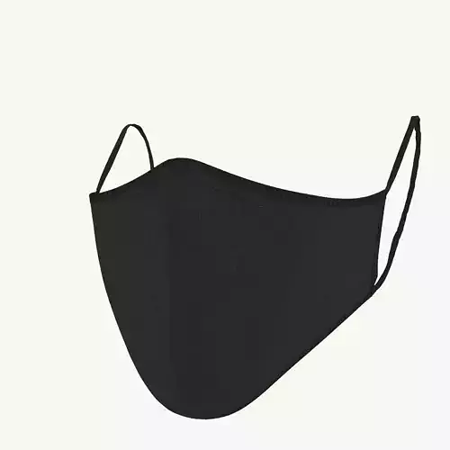 Black Safety Mask 3D model