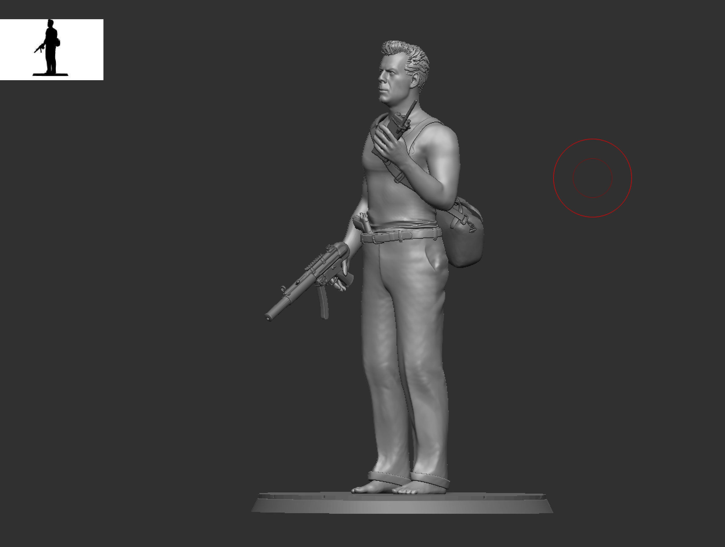 Die Hard John Mclane Bruce Willis 3D print model_5