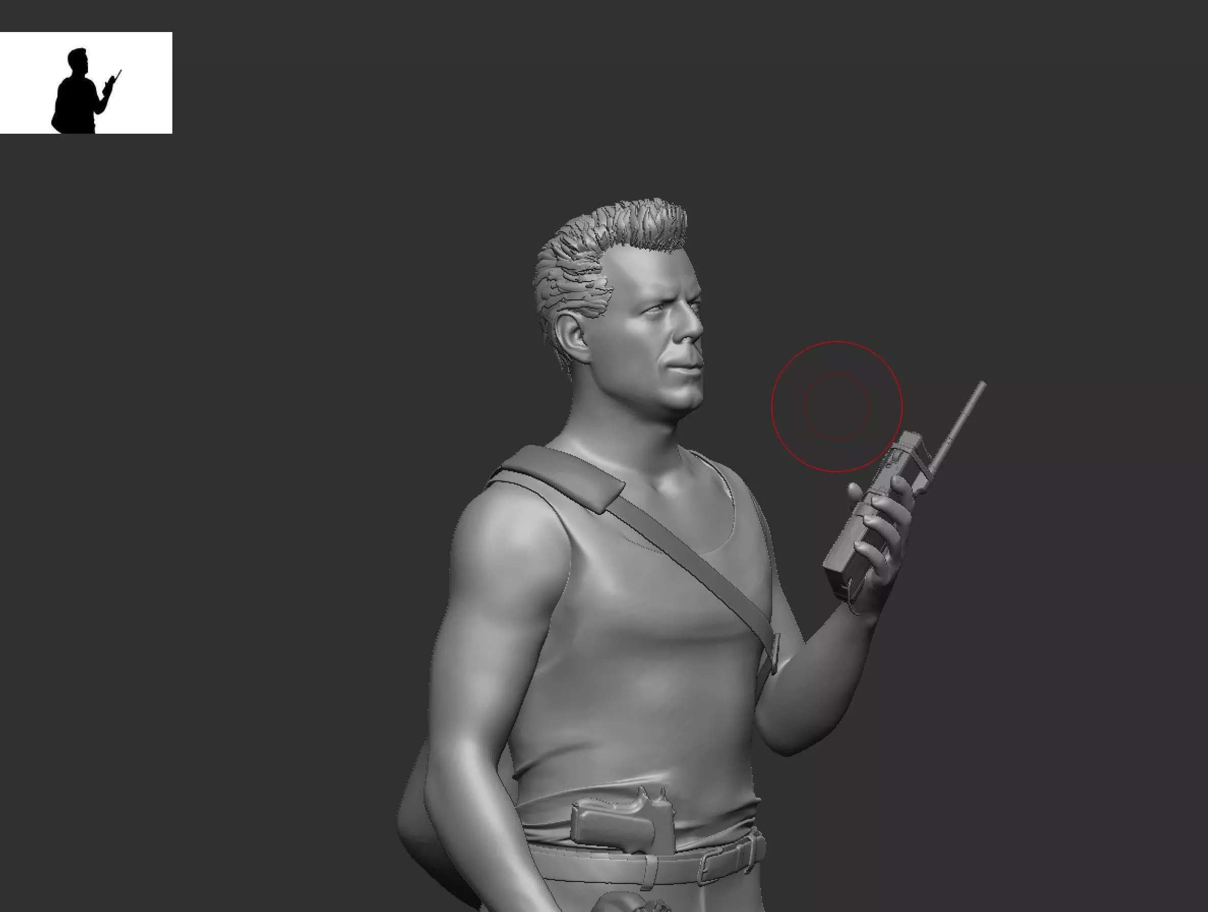 Die Hard John Mclane Bruce Willis 3D print model_0