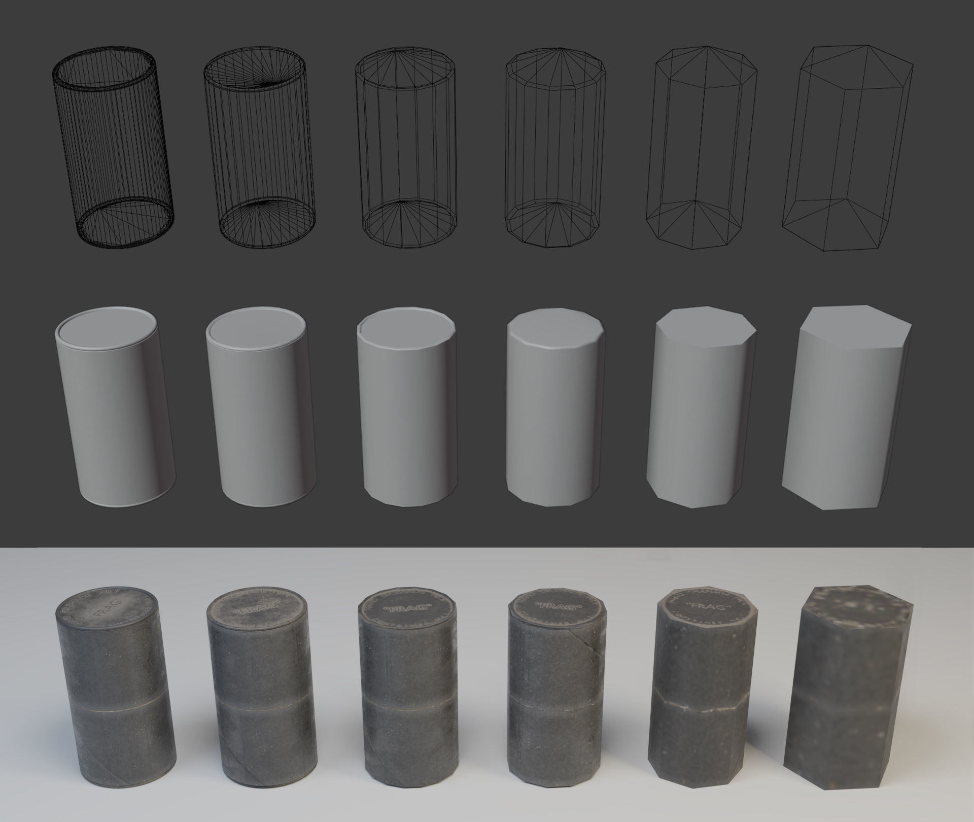 Grenade container M41 - LOW POLY GAME READY PACK Low-poly 3D model_13