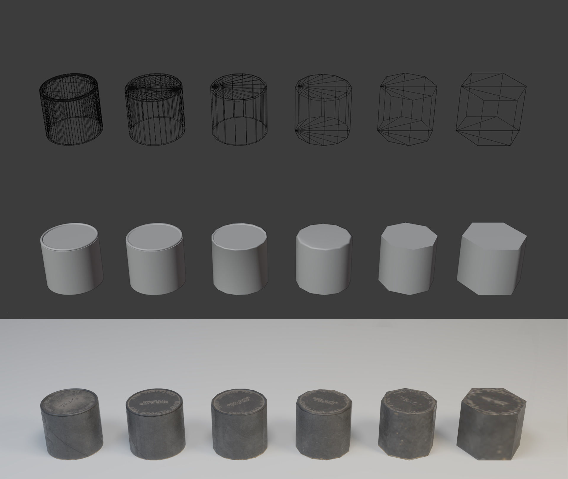 Grenade container M41 - LOW POLY GAME READY PACK Low-poly 3D model_14
