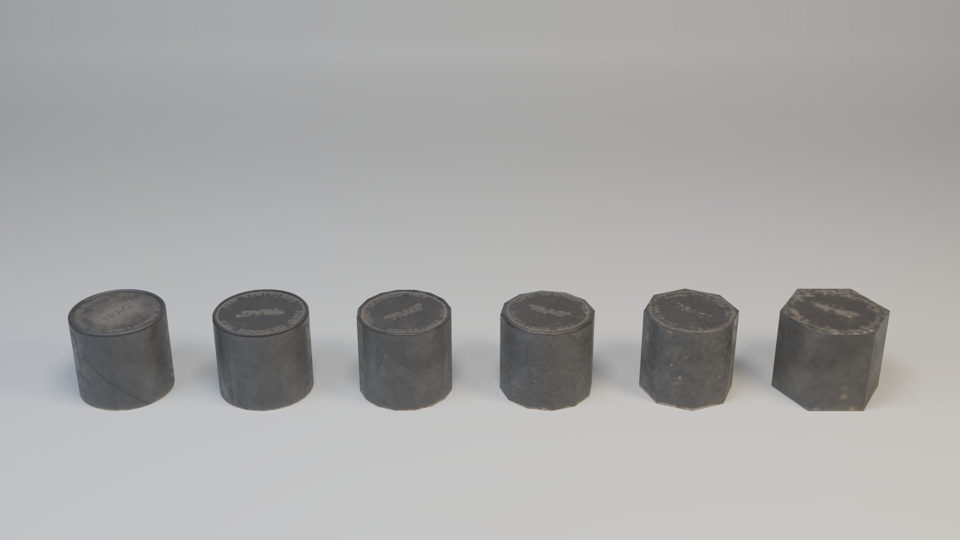 Grenade container M41 - LOW POLY GAME READY PACK Low-poly 3D model_7