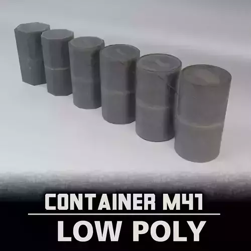 Grenade container M41 - LOW POLY GAME READY PACK Low-poly 3D model Grenade container M41 - LOW POLY GAME READY PACK Low-poly 3D model