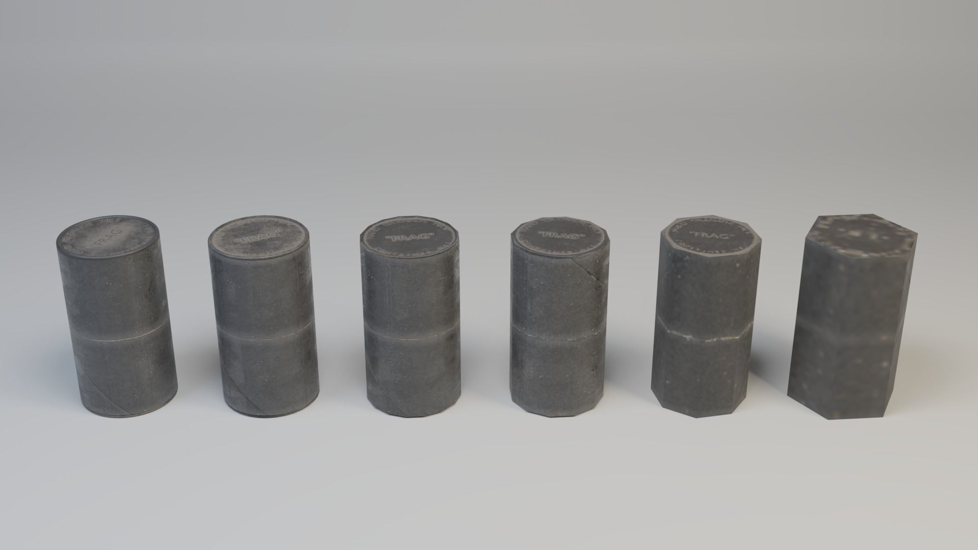 Grenade container M41 - LOW POLY GAME READY PACK Low-poly 3D model_3