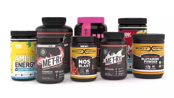 Protein Powders 3D model