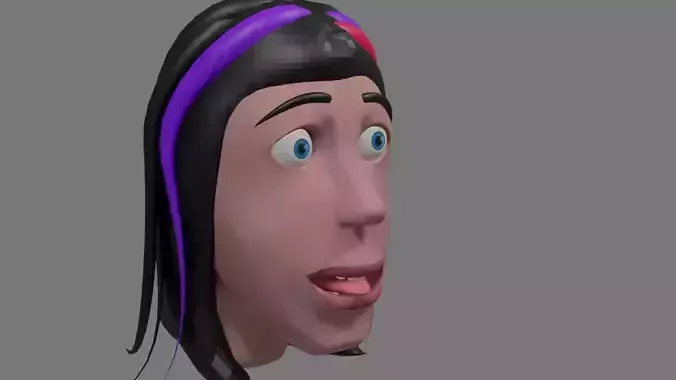 face girl  3D model