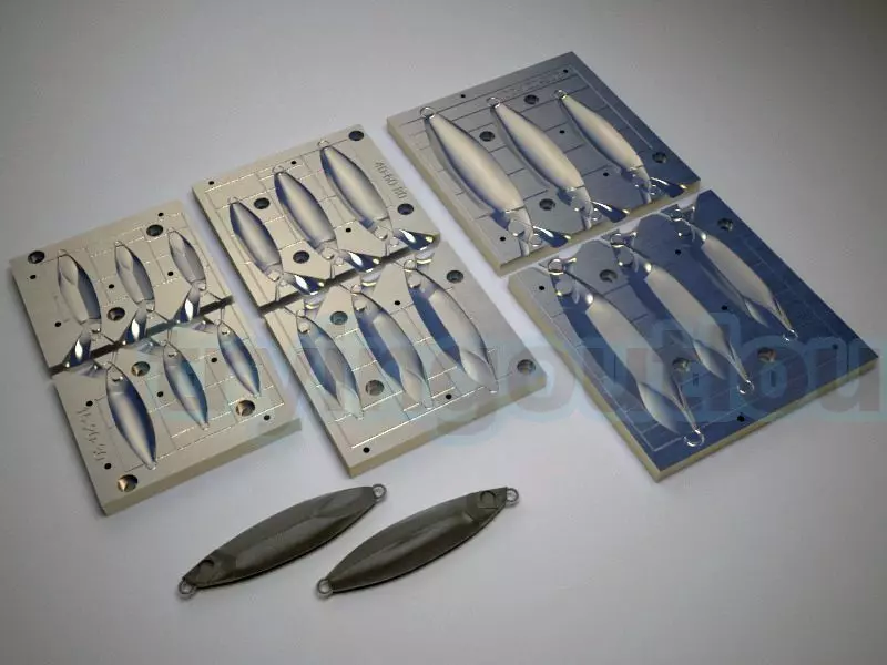 15-200 Gr JPR Slow Jig Mold Packs 3D print model_0