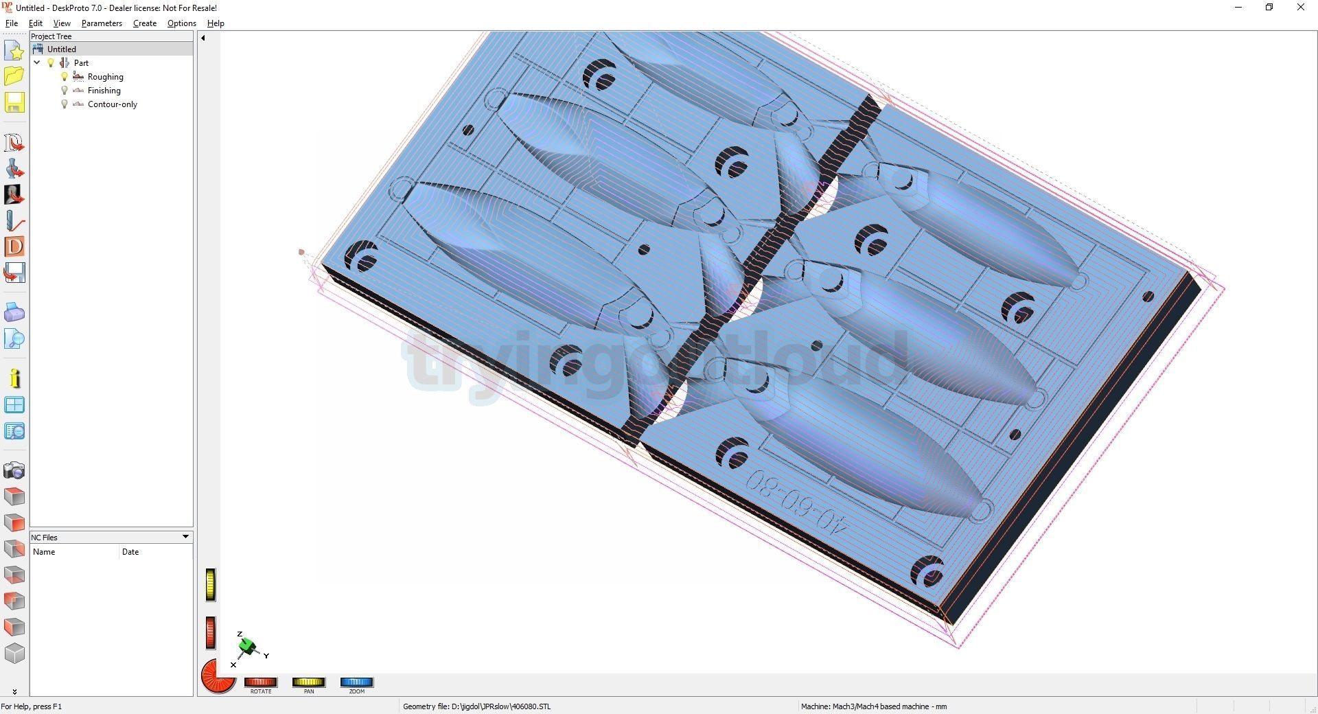 15-200 Gr JPR Slow Jig Mold Packs 3D print model_4